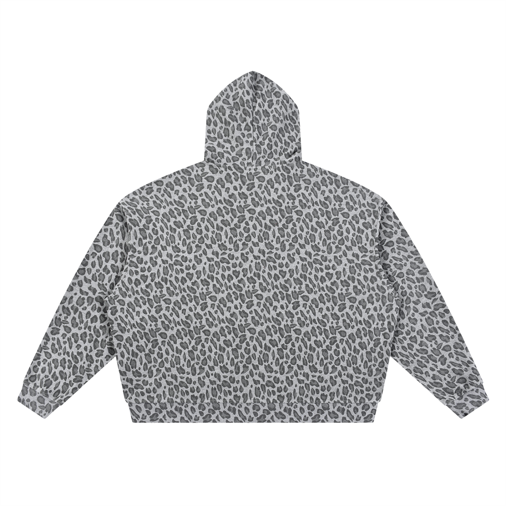 The Leopard Waffle Zip Up