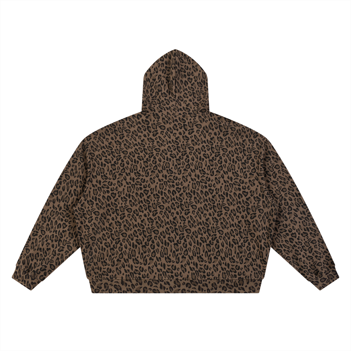 The Leopard Waffle Zip Up