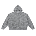 The Leopard Waffle Zip Up